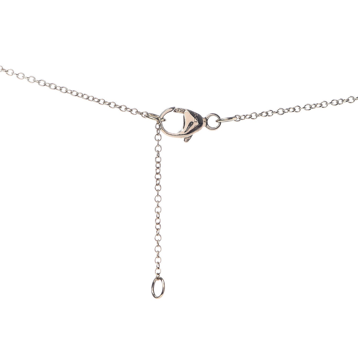 18K Yellow Gold Diamond Initial K Charm Pendant Necklace