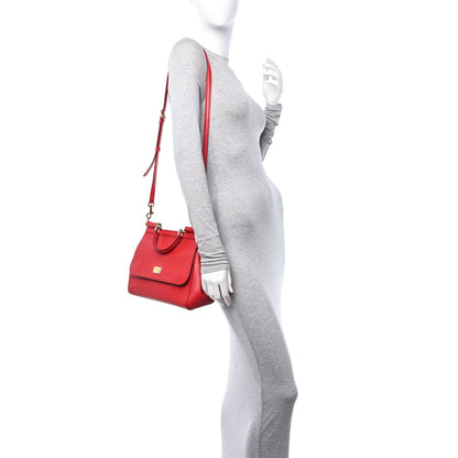 Dolce & Gabbana Dauphine Medium Miss Sicily Satchel Dark Red 3 of 10