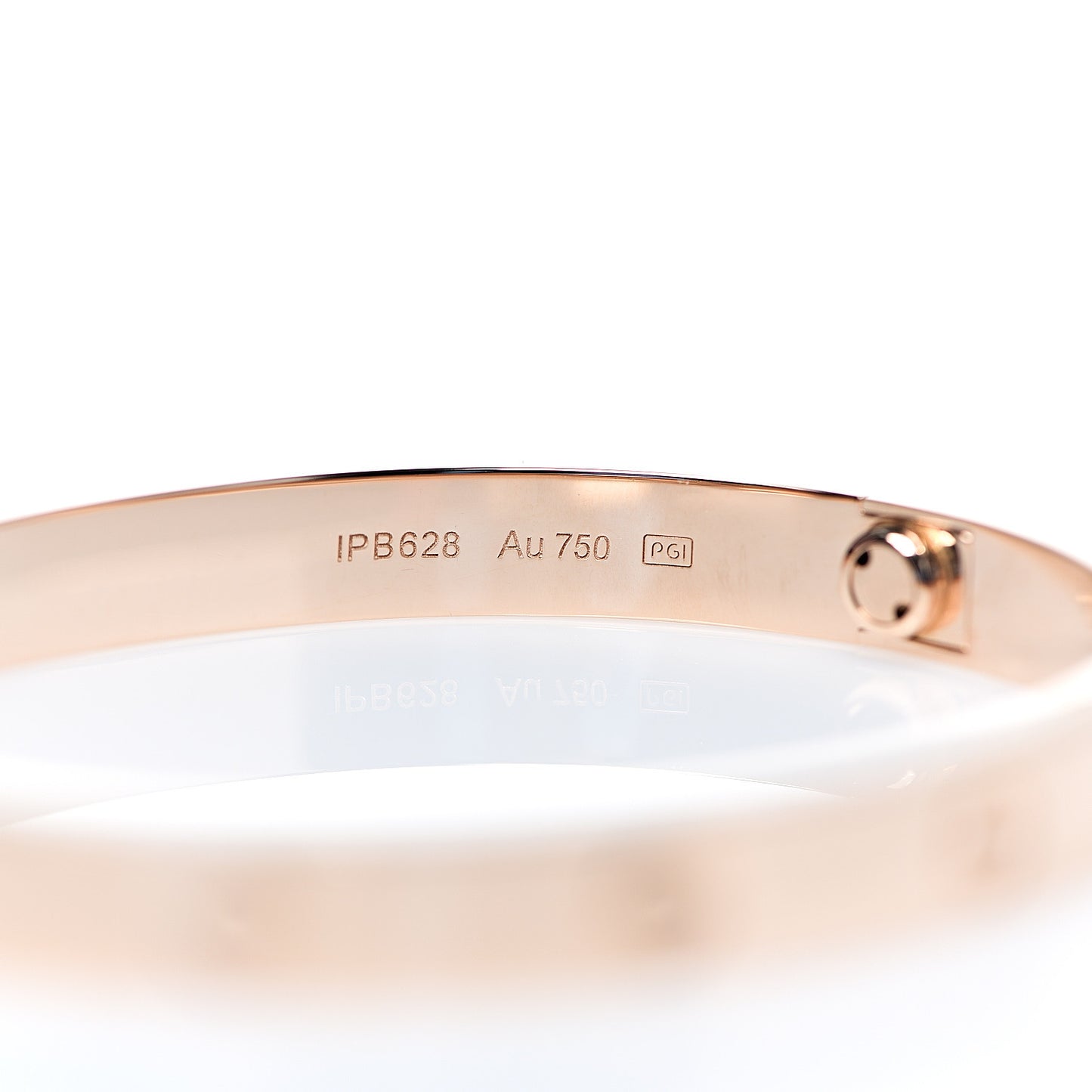 18K Pink Gold LOVE Bracelet 17