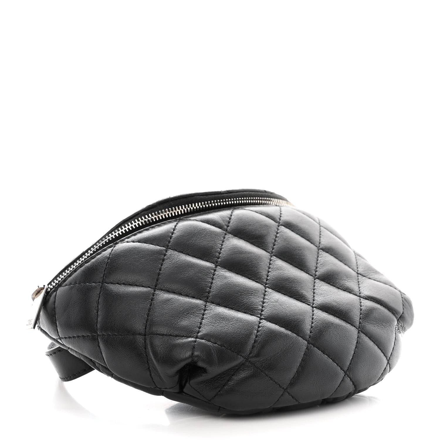 Chanel Lambskin Quilted Waist Belt Bag Black 4 of 11
