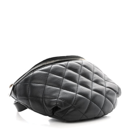 Chanel Lambskin Quilted Waist Belt Bag Black 4 of 11