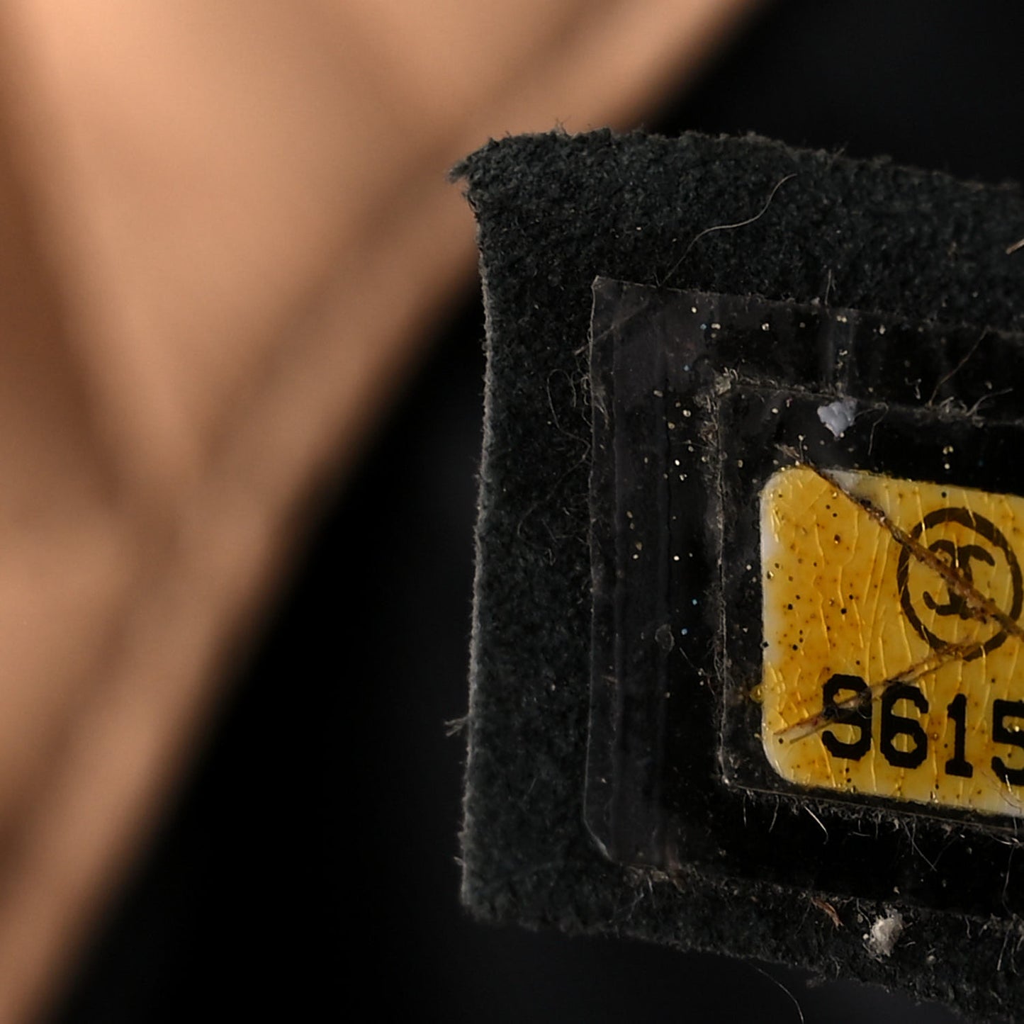 Calfskin Quilted Large Cambon Tote Beige Black