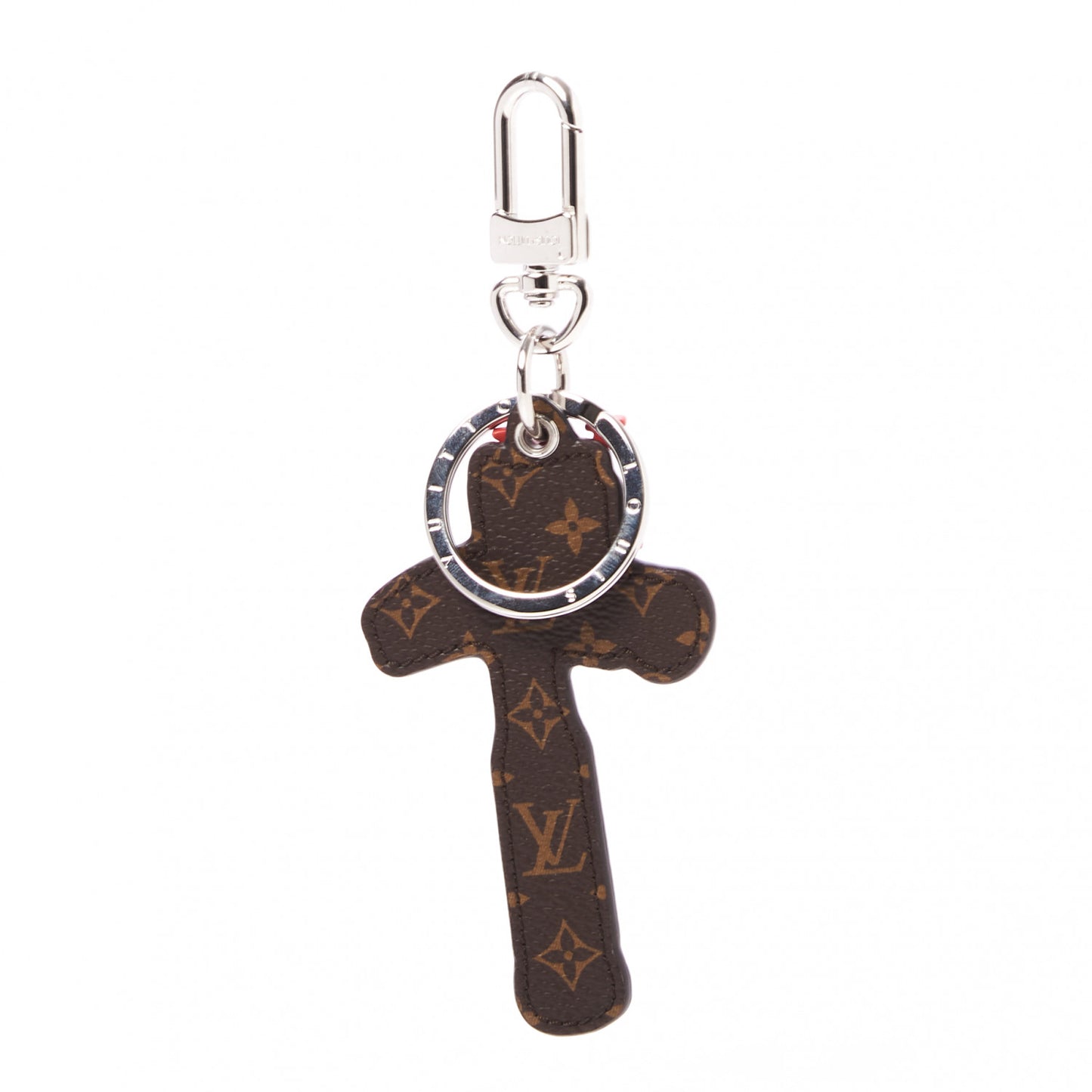 Calfskin Monogram Hammer Bag Charm Key Holder