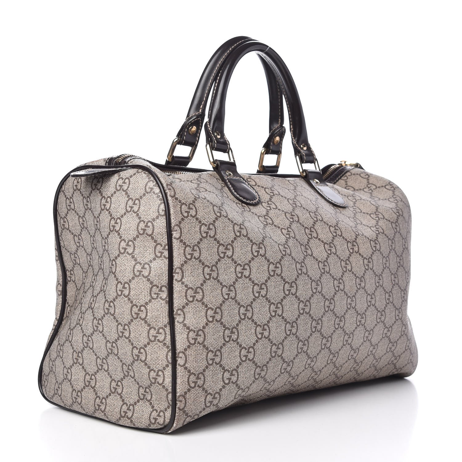 Gucci GG Plus Monogram Medium Tattoo Heart Joy Boston Brown 3 of 11