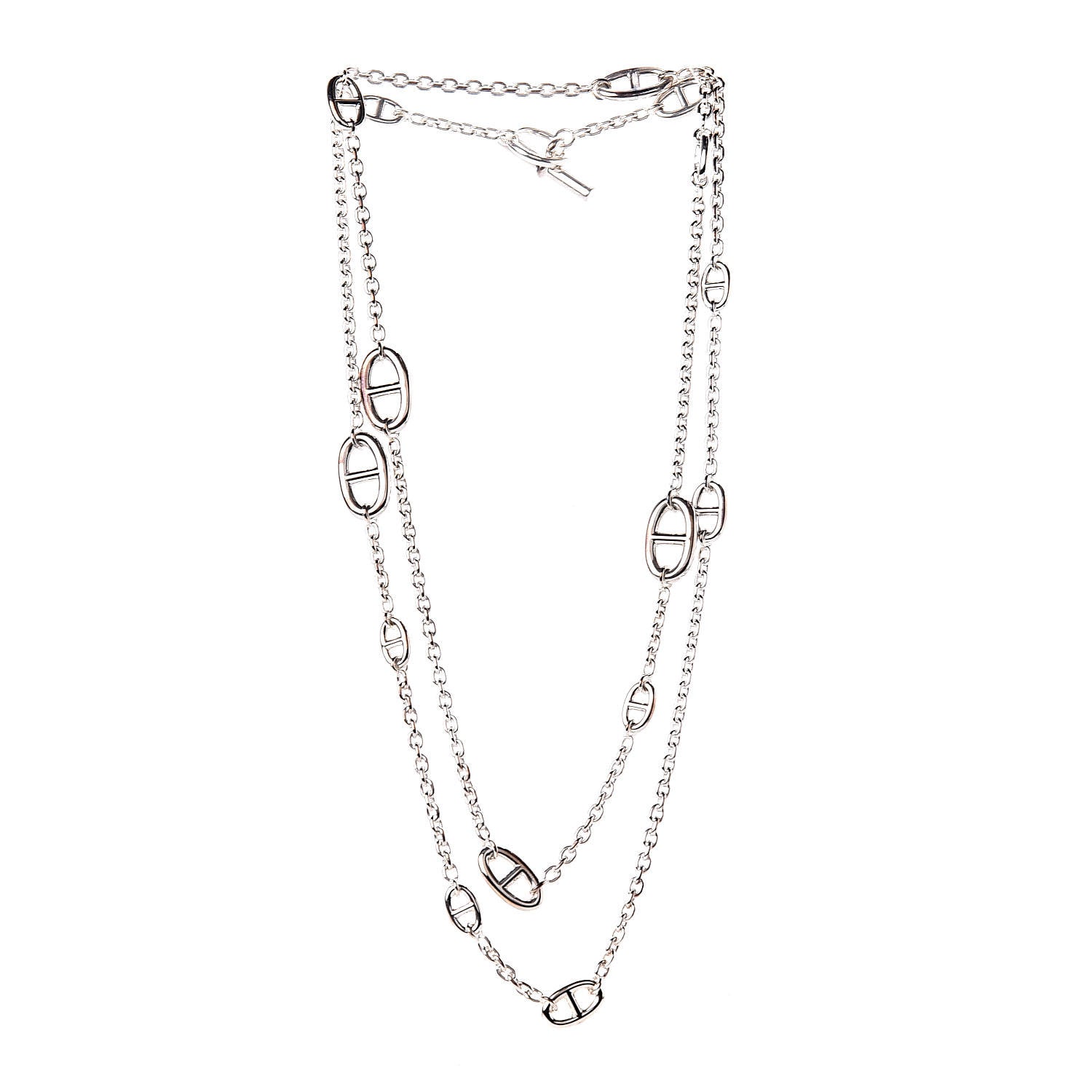 Hermes Sterling Silver Farandole Necklace 120 3 of 6
