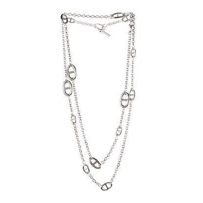 Hermes Sterling Silver Farandole Necklace 120 3 of 6