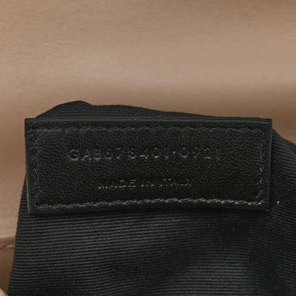 Saint Laurent Calfskin Y Quilted Monogram Toy Loulou Crossbody Bag Dark Beige 6 of 11
