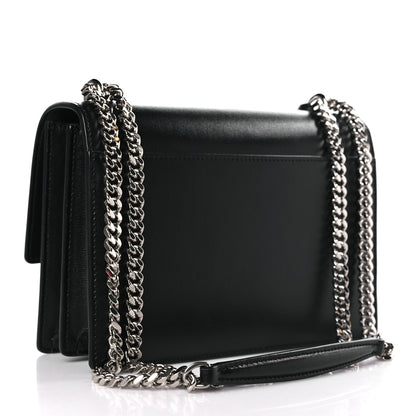 Saint Laurent Calfskin Medium Monogram Sunset Black 3 of 9