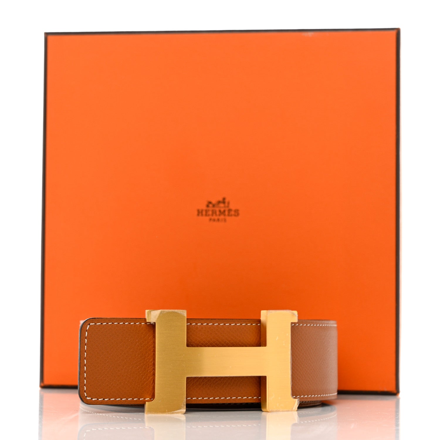 Hermes Epsom Swift 42mm Constance 2 Belt 95 38 Gold Black 11 of 11