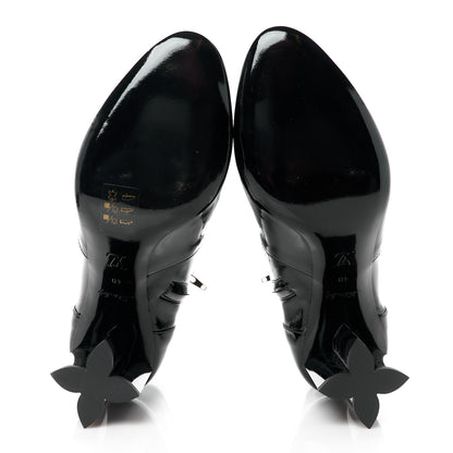 Louis Vuitton Patent Silhouette Ankle Boots 40 Black 5 of 8