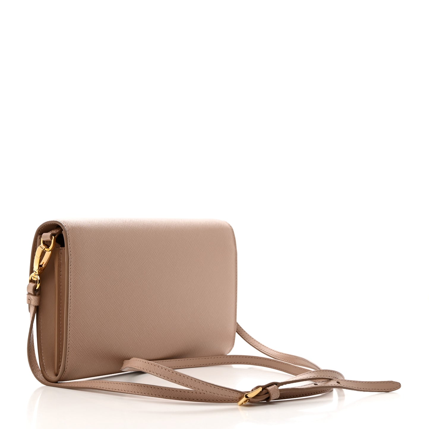 Saffiano Wallet With Shoulder Strap Cipria