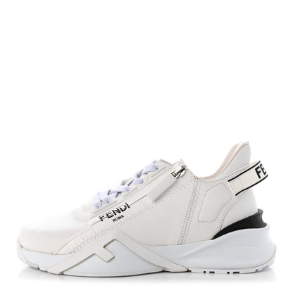 Fendi Vitello Womens Fendi Flow Low Top Sneakers 35 Ultra White 1 of 15