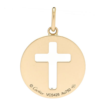 Cartier 18K Yellow Gold Cross Symbol Pendant 3 of 5