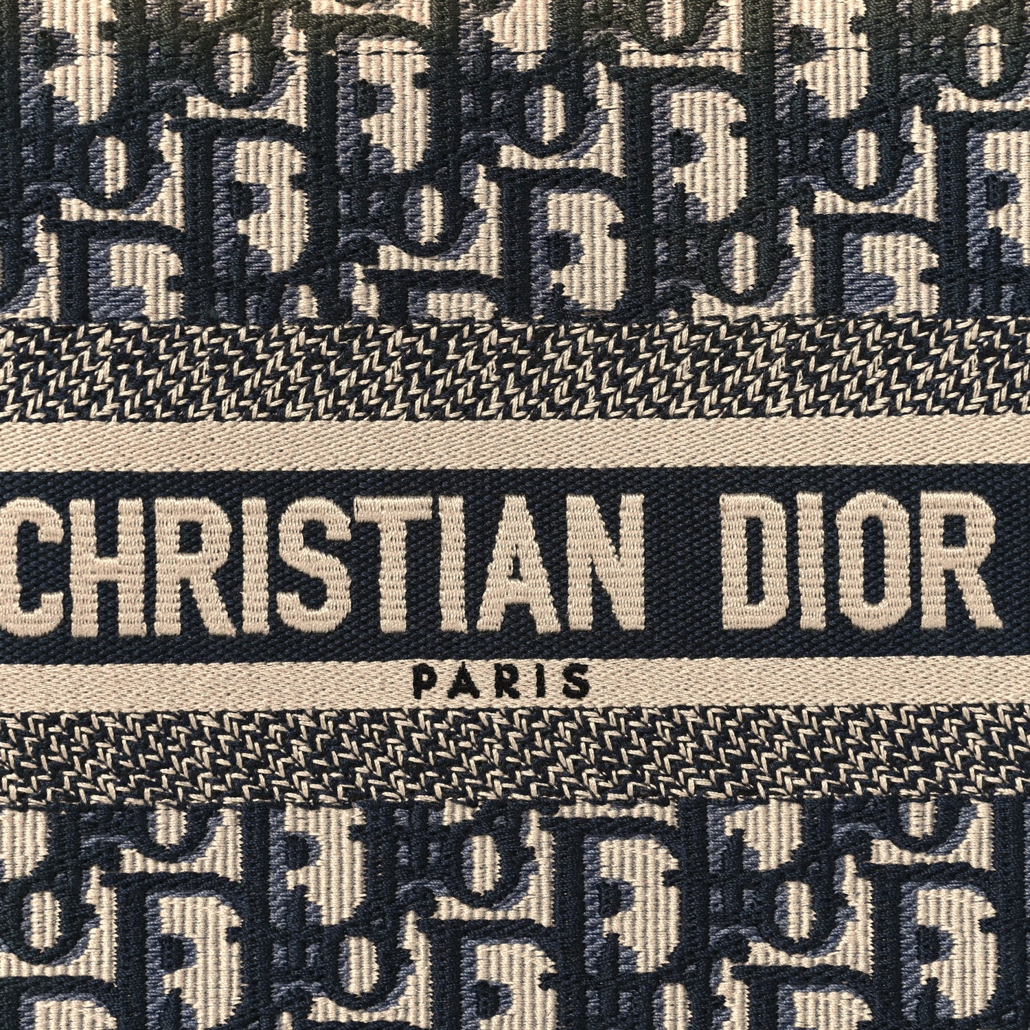 Christian Dior Oblique Small Book Tote Blue Multicolor 8 of 10