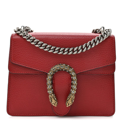 Gucci Calfskin Mini Dionysus Shoulder Bag Hibiscus Red 1 of 15