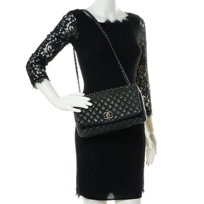 Chanel Iridescent Calfskin New Bubble Large Flap Dark Gray 2 of 8
