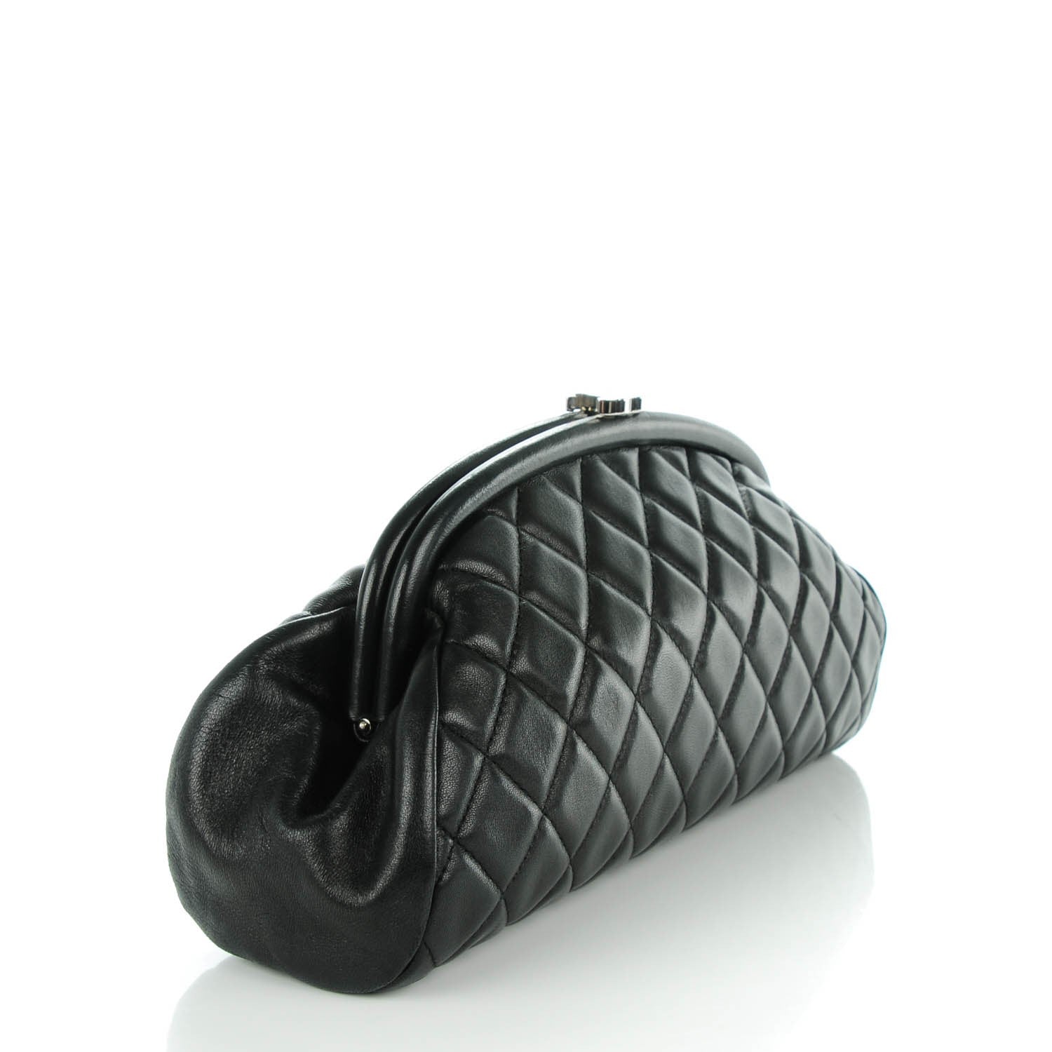 Chanel Lambskin Quilted Timeless Clutch Black 3 of 7