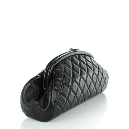 Chanel Lambskin Quilted Timeless Clutch Black 3 of 7