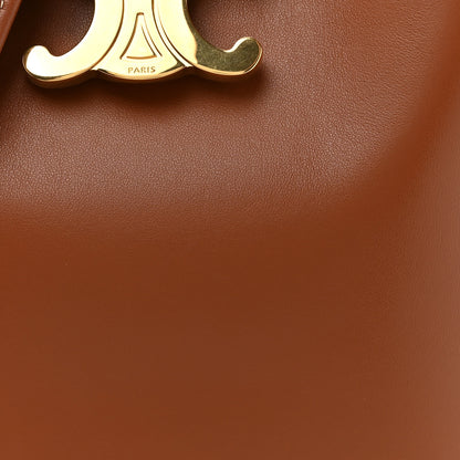 Celine Smooth Calfskin Triomphe Louise Bag Tan 9 of 12