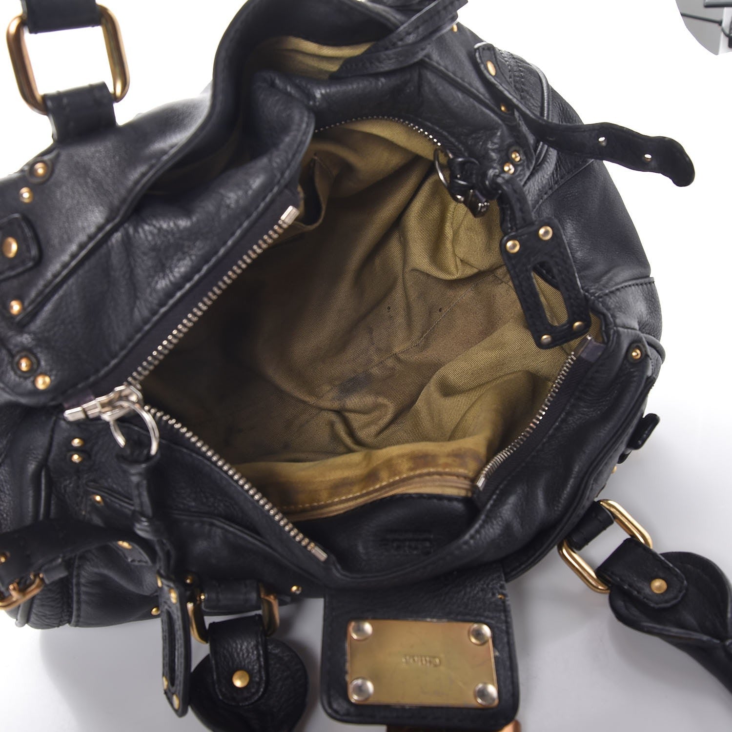 Chloe Calfskin Medium Paddington Satchel Black 6 of 14