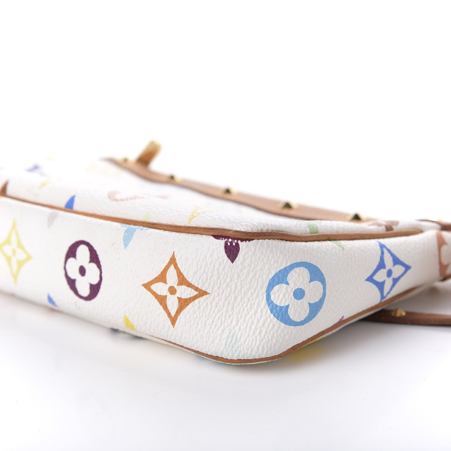 Monogram Multicolor Pochette Accessories White