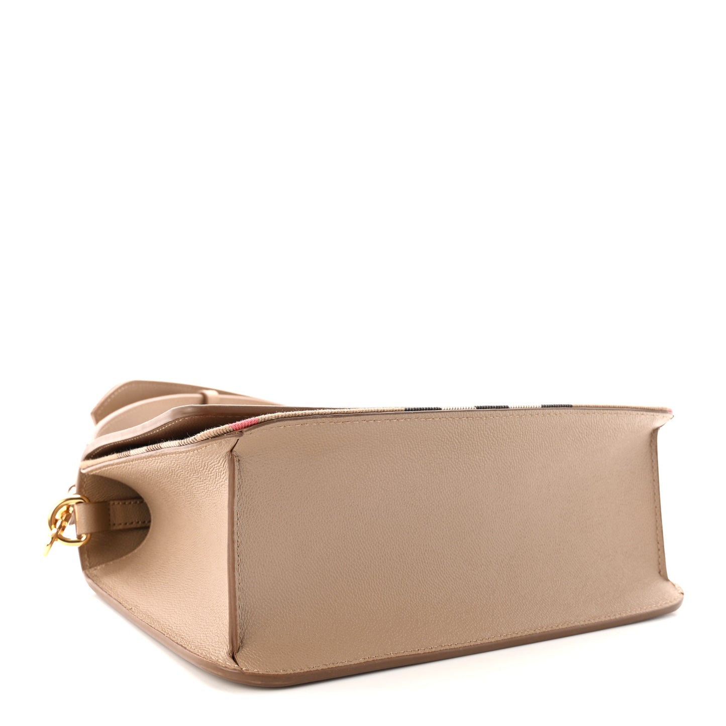 Derby Calfskin House Check Mackford Crossbody Bag Camel