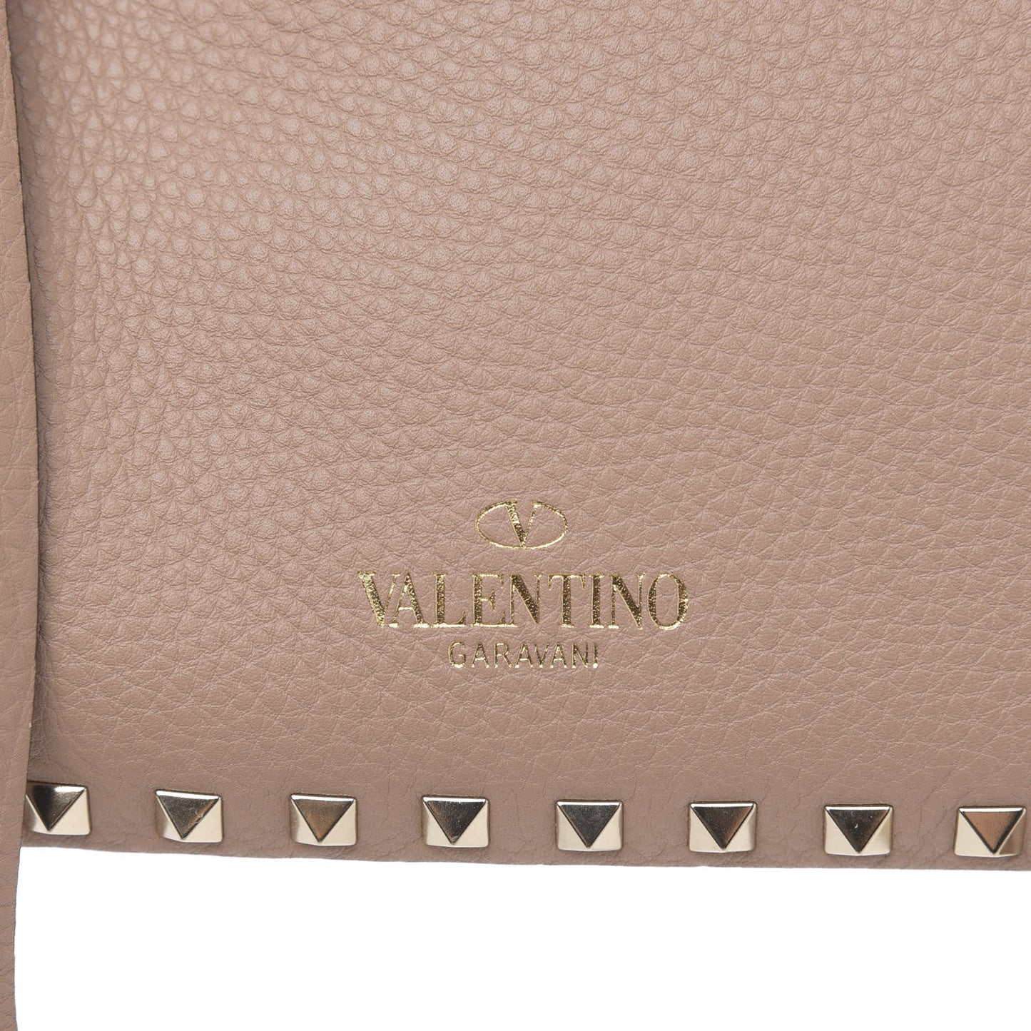 Pebbled Calfskin Mini Rockstud Flip-Lock Messenger Bag Rose Cannelle