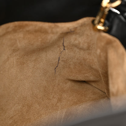 Loewe Nappa Calfskin Mini Flamenco Knot Clutch With Chain Black 12 of 12