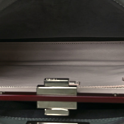 Fendi Vitello Seta Shiny Nappa Medium Peekaboo Iconic Satchel Alga Rosa Doll 8 of 10