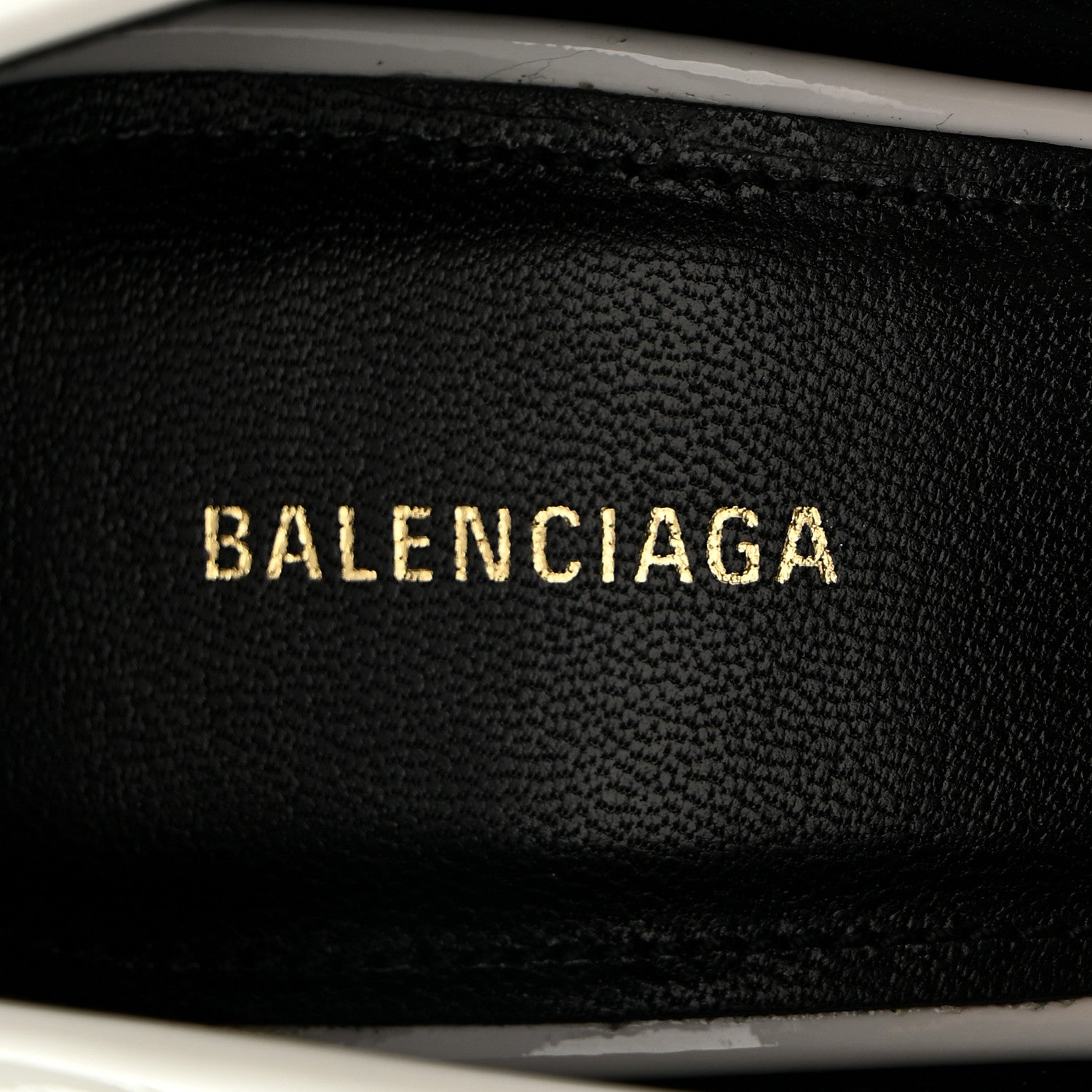 Balenciaga Patent BB Square Knife Pointed Toe Pump 36.5 White 8 of 10