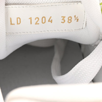 Louis Vuitton LV X TM Calfskin Monogram Multicolor Womens LV Trainer Sneakers 38.5 White 9 of 10