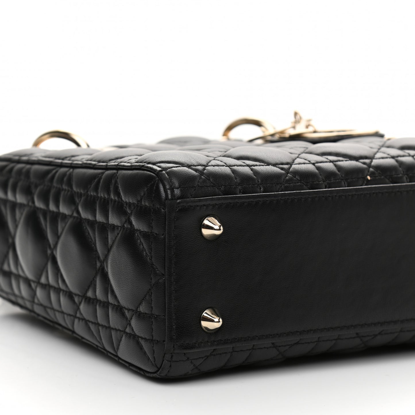 Lambskin Cannage Small My ABCDior Lady Dior Black