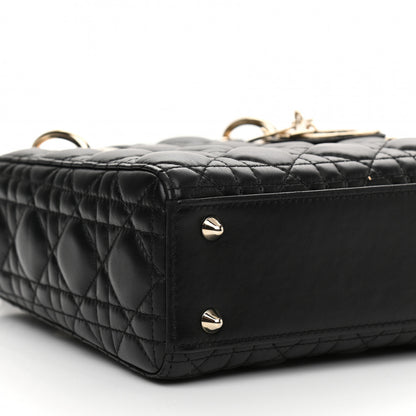 Christian Dior Lambskin Cannage Small My ABCDior Lady Dior Black 10 of 11