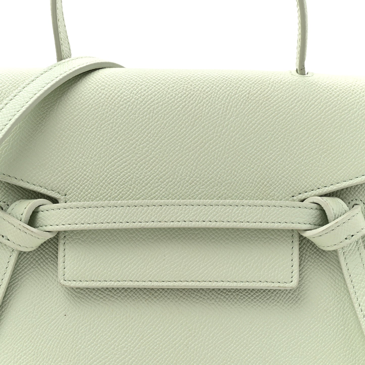 Grained Calfskin Nano Belt Bag Jade