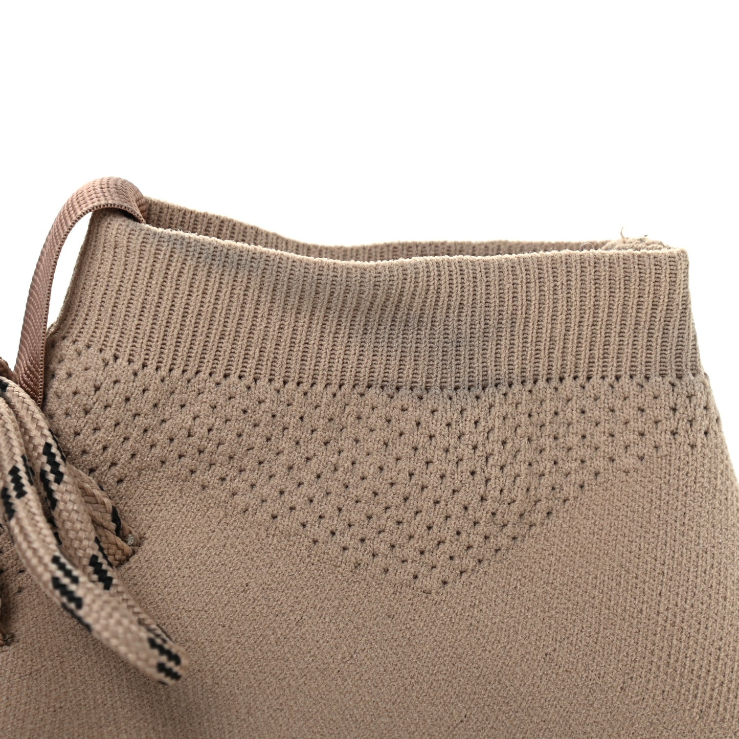 Technical 3D Knit Womens Speed Lace Up Sneakers 39 Beige