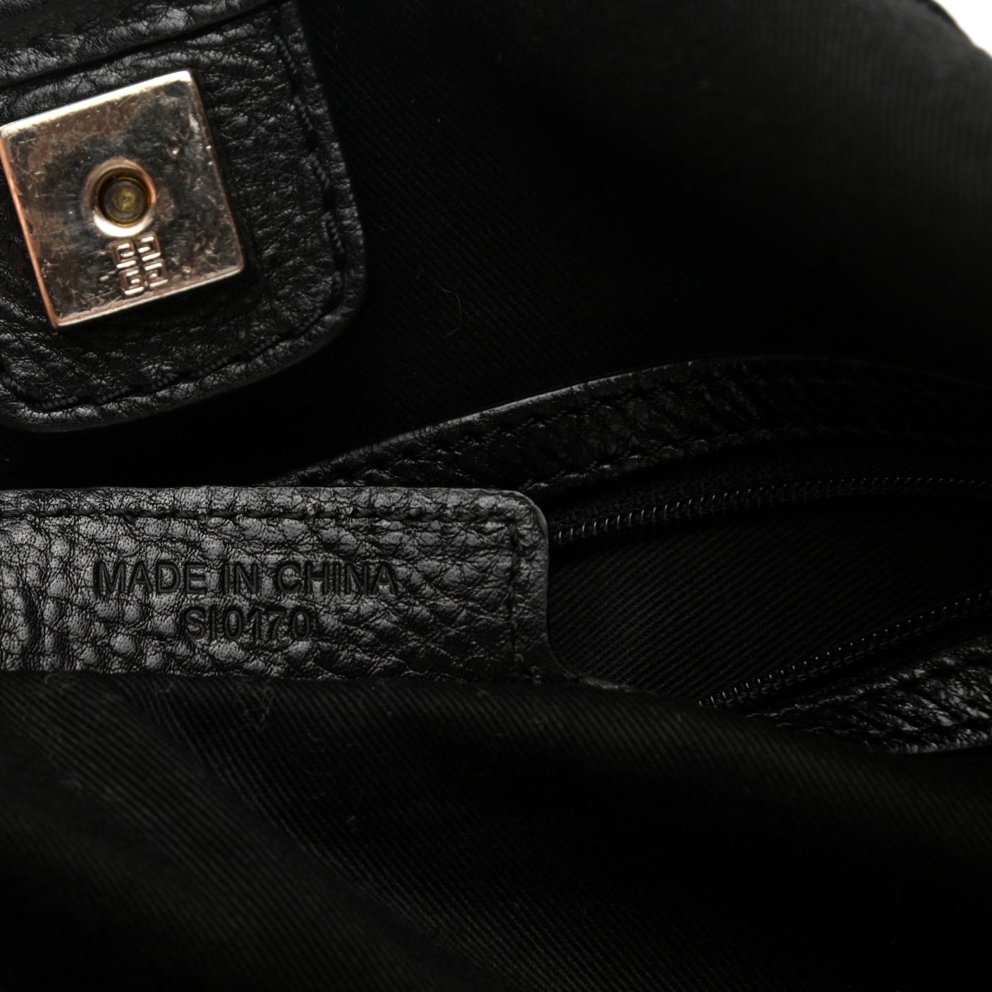 Nylon Studded Shoulder Bag Black