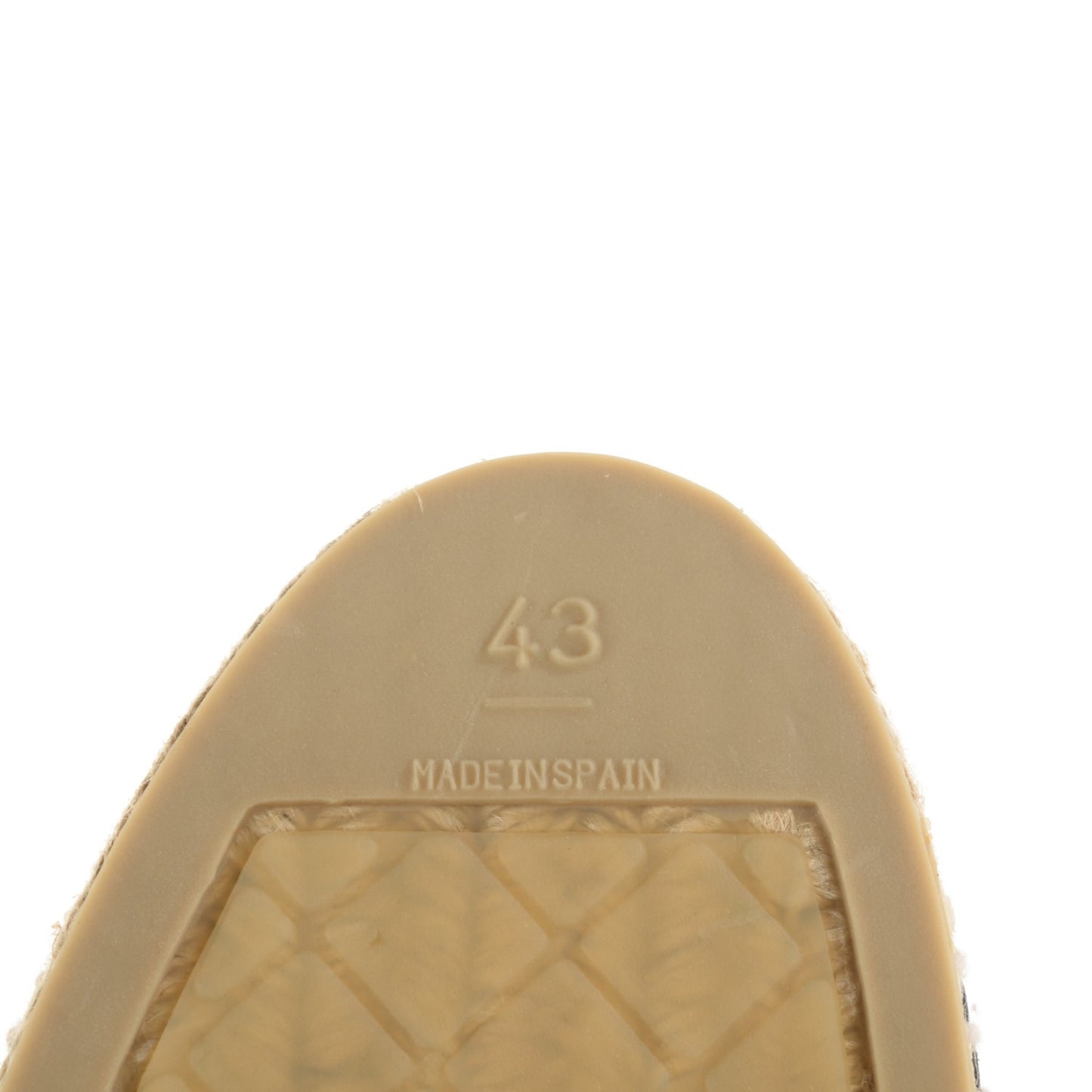 Lambskin CC Mens Espadrilles 43 Black
