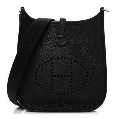 Hermes Taurillon Clemence Evelyne TPM Black 1 of 9