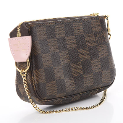 Louis Vuitton Damier Ebene 2020 Christmas Animation Big Wheel Mini Pochette Accessories Rose Ballerine 2 of 5