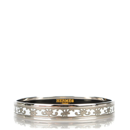 Hermes Enamel Printed Narrow Balcons Du Guadalquivir Bracelet 62 1 of 5