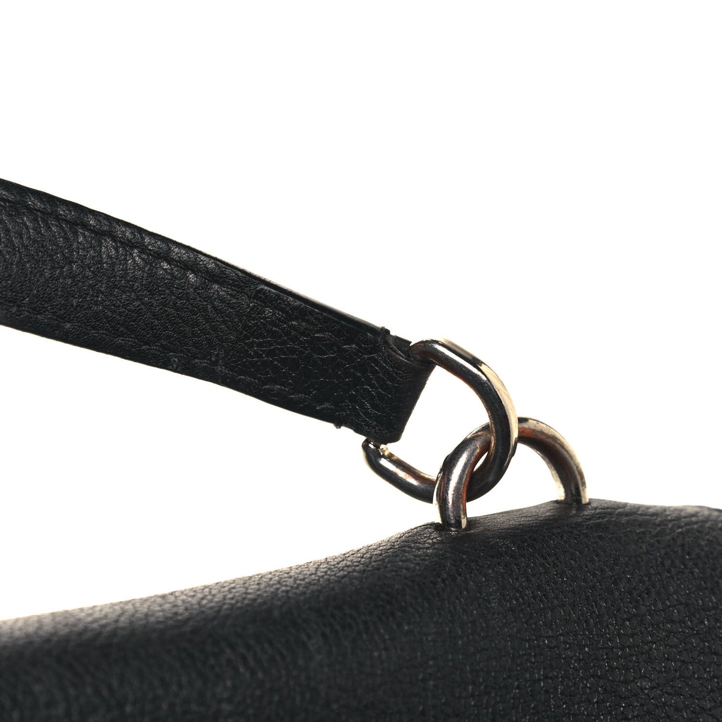 Soft Calfskin My Lockme Top Handle Vanille Black