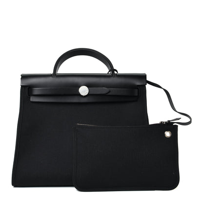 Hermes Toile Vache Hunter Herbag Zip PM 31 Black 1 of 4