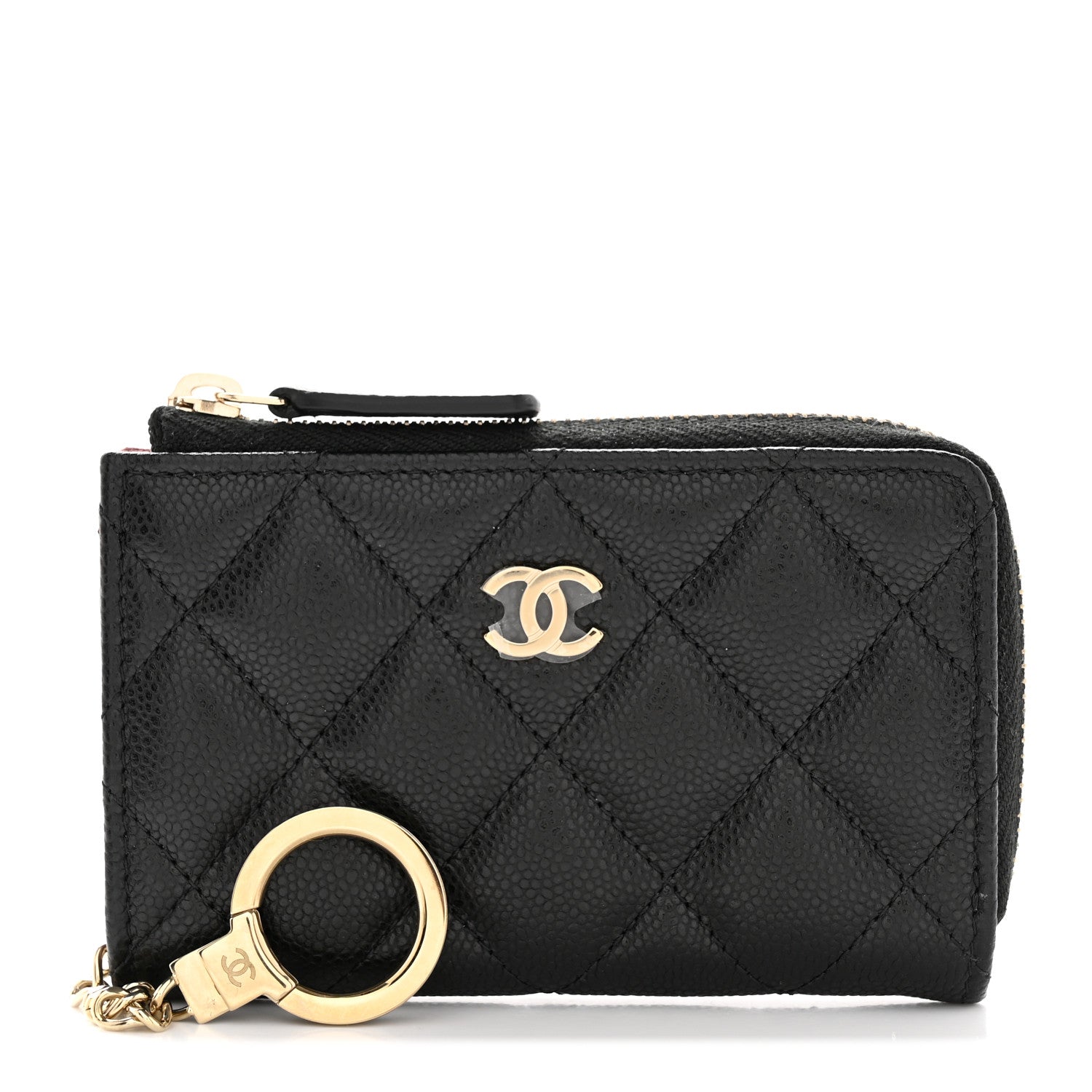 Chanel Caviar Quilted Key Holder Case Black 1 of 8