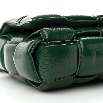Bottega Veneta Textured Deerskin Maxi Intrecciato Padded Cassette Crossbody Bag Raintree 9 of 10