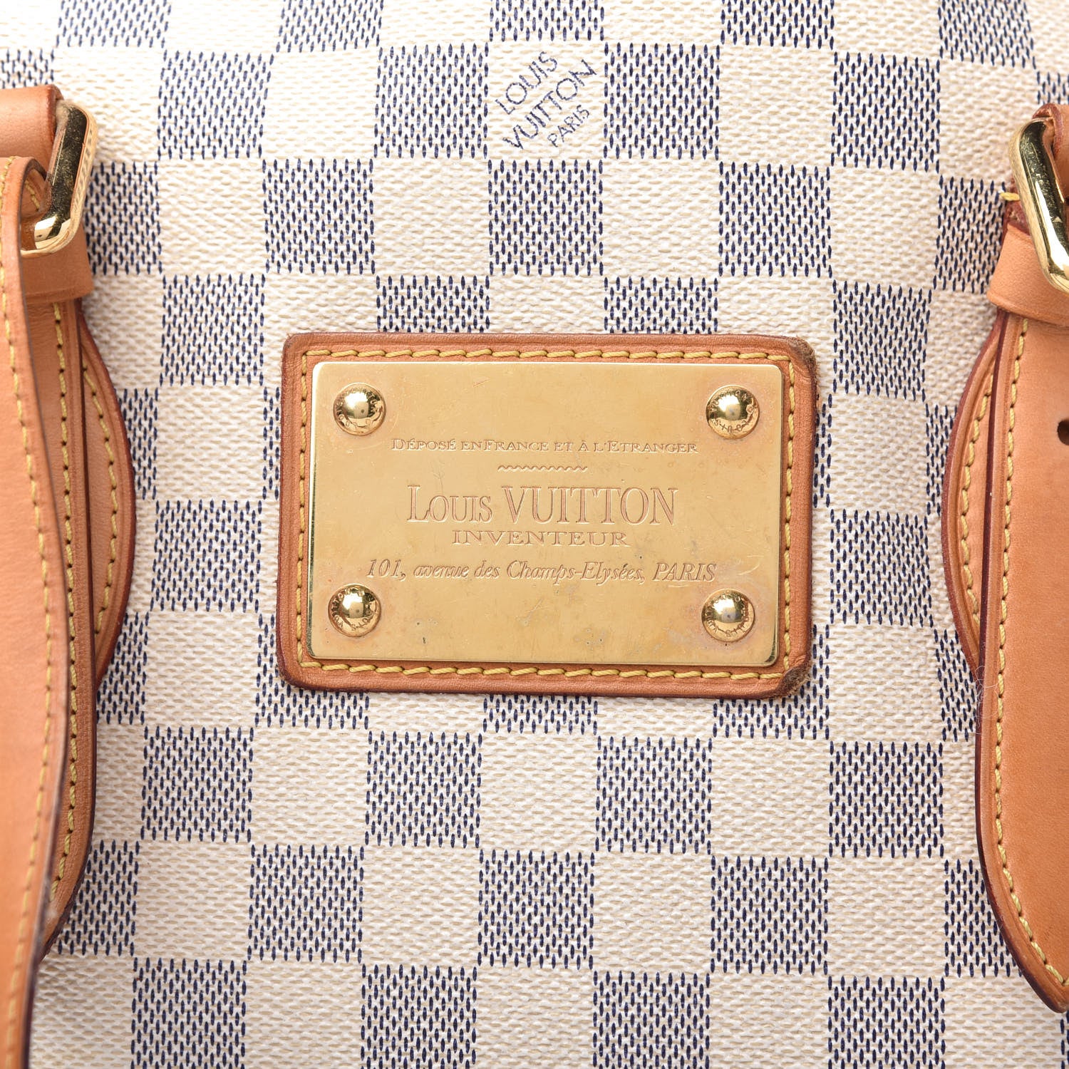 Louis Vuitton Damier Azur Hampstead MM 9 of 12