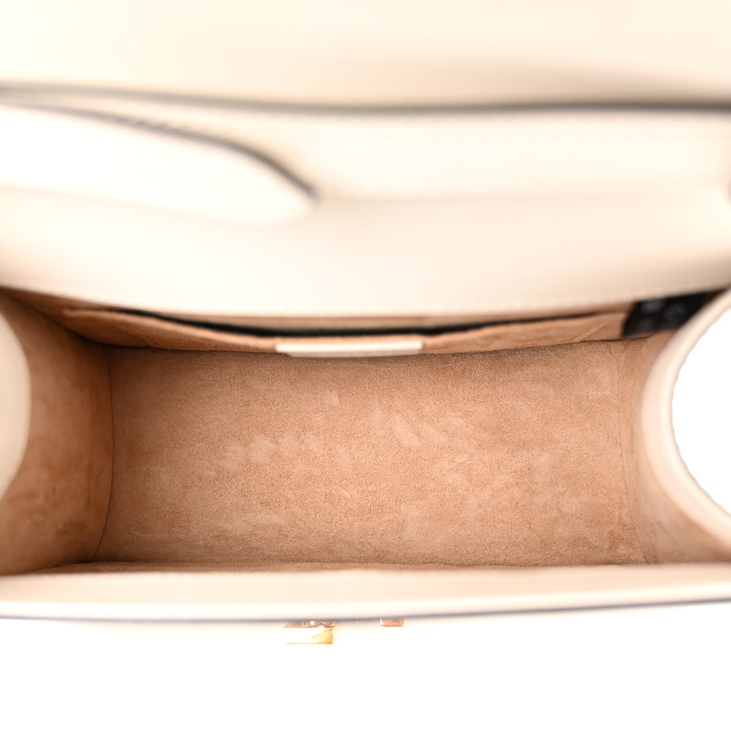 Calfskin Mini Sylvie Top Handle Bag White