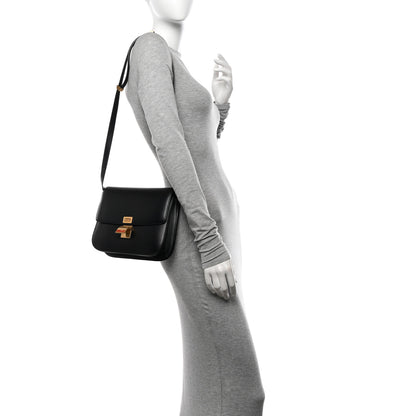 Celine Box Calfskin Medium Classic Box Flap Bag Black 2 of 14