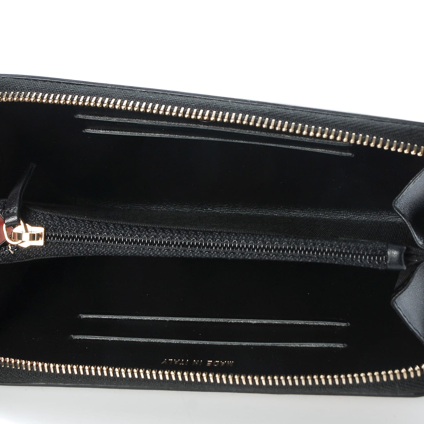 Caviar Quilted Small Filigree Zip Around Wallet Beige Black