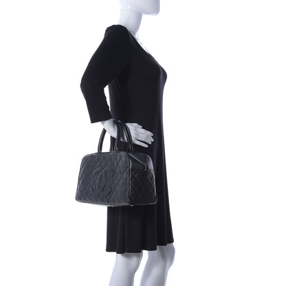 Chanel Caviar Quilted Large Bowler Black 2 of 17