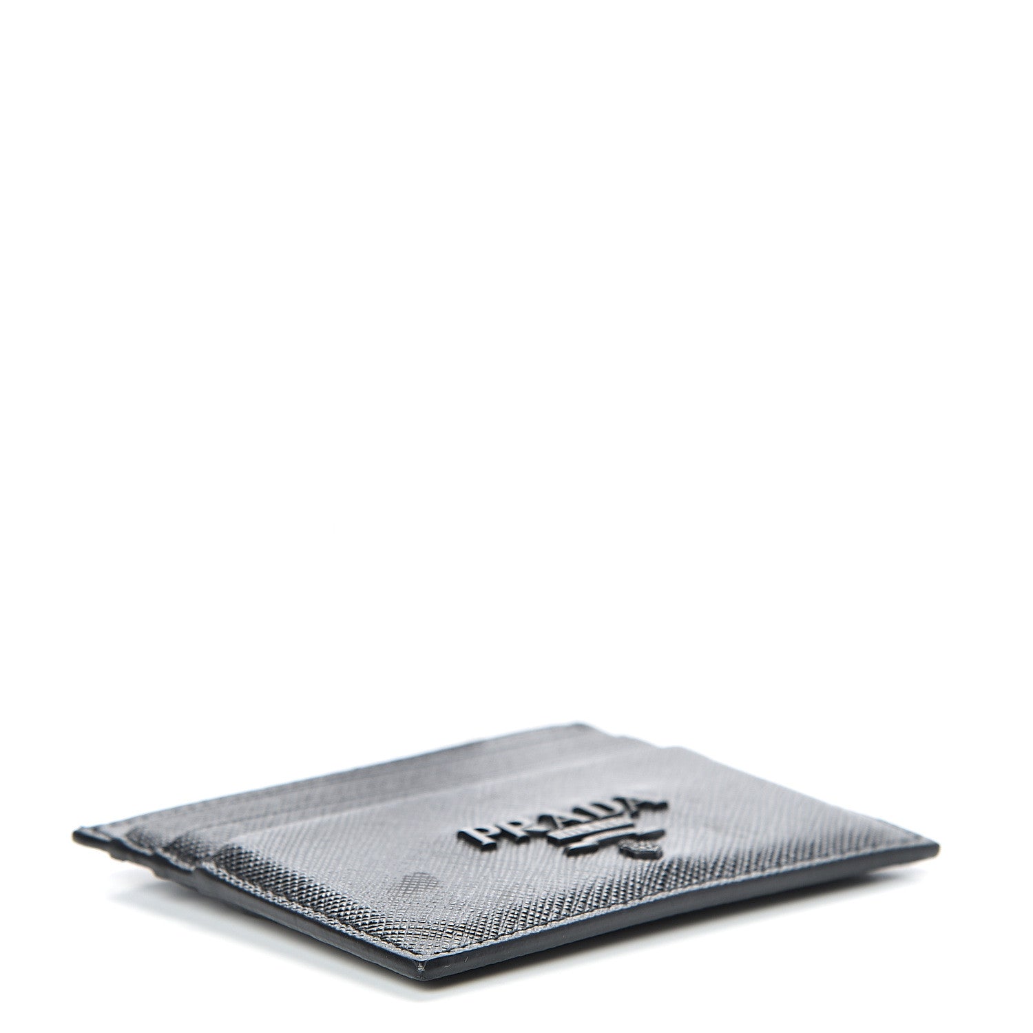 Prada Saffiano Shine Monochrome Card Holder Black 3 of 8